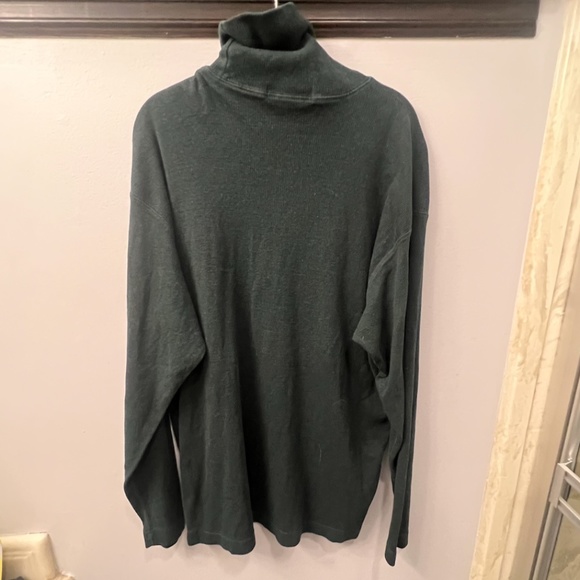 BANANA REPUBLIC MEN’S RIBBED KNIT TURTLENECK SWEATER, SIZE XL, FOREST GREEN - Picture 1 of 5